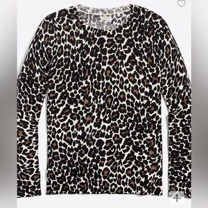 J. Crew Factory Leopard Lightweight Pullover XXS Sweater
